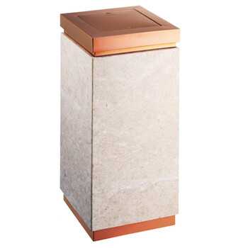 南 GPX-7E 大理石座地 南方垃圾桶  玫瑰金 办公楼立式座地烟灰桶户外垃圾箱大厅大堂电梯口烟灰桶