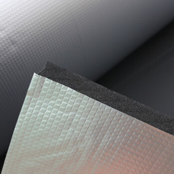 京云灿 橡塑保温棉自粘隔热棉高密度隔音棉板下水管道外墙保温材料30mm厚+背胶+压花铝箔