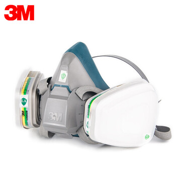 3M 6200升级版防毒面具硅胶喷漆防尘6502+6006甲醛等综合毒气防护套装组合7件套 定做