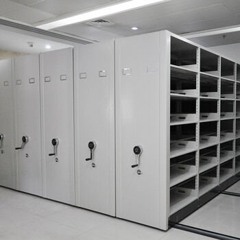 万尊仓储密集架手摇移动密集柜钢制轨道移动货架档案柜一列5组每立方单价 单组尺寸900mm*2300mm*560mm