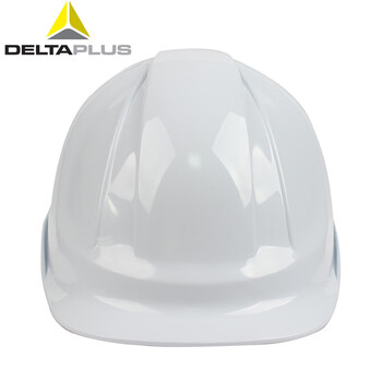 代尔塔（Deltaplus）102106 ABS安全帽经典M型防冲击透气 一键式后箍调节 白色 1顶