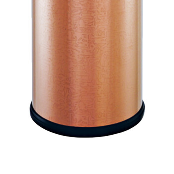 南 GPX-205C 南方小号圆形不锈钢翻盖垃圾桶 埃及纹花钢板 不锈钢垃圾桶 客厅卫生间 厨房 酒店客房桶