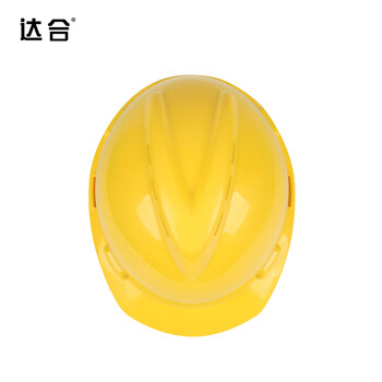 达合 005V3 V3型ABS安全帽 新国标 建筑工程电力施工 抗冲击带透气孔 可印制LOGO 黄色