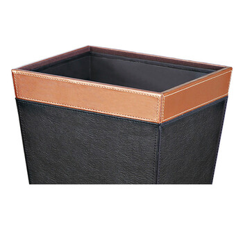 南 GPX-45K 南方套皮房间桶 配铁砂内桶 商用酒店宾馆客房垃圾桶 皮纹房间桶 果皮桶 内桶容量7.2升