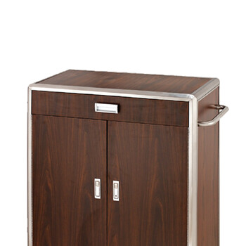 南 C-87B 多功能客房服务车 咖啡色 酒店客房服务车清洁工作车房口车宾馆布草推车