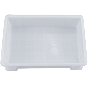 冰禹 BY-5S1 加厚塑料物流周转箱 工具零件盒收纳箱 7号白300*200*87mm