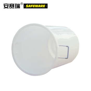 安赛瑞 大号塑料圆桶 大号圆形收纳桶 大容量水桶 食堂光盘环卫物业餐厨垃圾桶 160L 白色有盖 24390