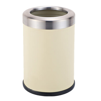 南 GPX-205D 房间垃圾桶  米黄色 不锈钢垃圾桶 客厅卫生间 商用垃圾桶 酒店客房桶