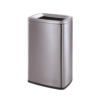 南 SF15-F02 长方形房间桶  砂钢 防指纹 商用不锈钢 南方垃圾桶 酒店宾馆客房果皮桶 容量15升
