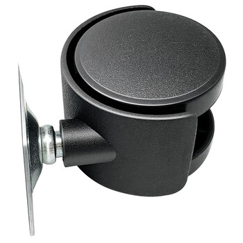 海斯迪克 HK-537 塑料平板万向轮 办公椅轮子轮转椅脚轮 2.0寸平板轮带刹车