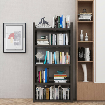 海客艺佳 50*30*69货架仓储仓库多功能展示架多层储物架中型200KG/层承重四层黑色白色