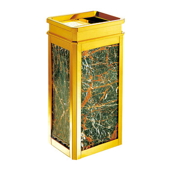 南 GPX-16A 扁水晶 南方座地烟灰桶 镜金 办公楼立式座地烟灰桶户外垃圾箱大厅大堂电梯口烟灰桶