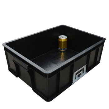 海斯迪克 HKW-71 防静电周转箱 电子元件盒物料盒黑色塑料收纳箱 6号545*420*240无盖