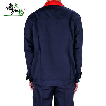 大杨2012工作服套装 建筑铁路汽修耐磨长袖劳保服 企事业形象服拓展服 XL码 定制