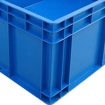 兰诗（LAUTEE）EU8628物流箱大号长方形周转箱仓储快递收纳箱 蓝色800*600*280