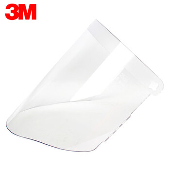 3M 82701 WP96防护面屏 抗冲击防飞溅透明聚碳酸酯面罩  厚2MM  1片 定做