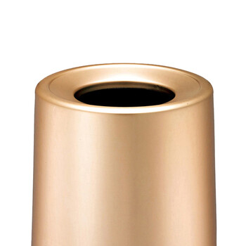 南 GPX-3D 铝合金锥形 南方垃圾桶 香槟金 房间垃圾桶 商务垃圾桶 果皮桶