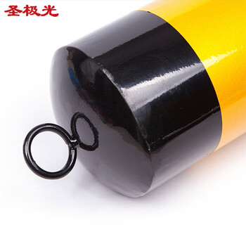 圣极光 警示柱 固定款满焊工艺 高100cm设施警戒桩防撞柱交通路障可定制 700806 壁厚2mm