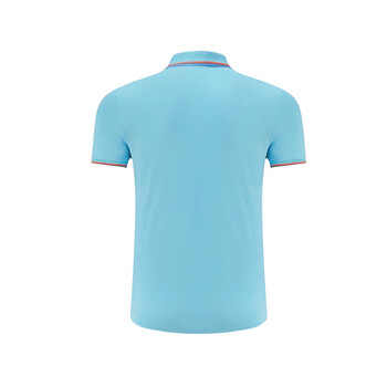 者也（ZYE）夏季POLO衫工装文化定制T恤工作服订做短袖翻领 6880 浅蓝色 S码 