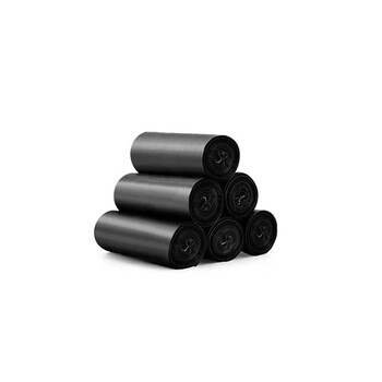 兰诗（LAUTEE）DA4078 手提垃圾袋式塑料袋 2套土耳其蓝45×60cm 加厚（5卷100只）/套