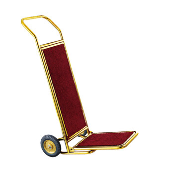 南 XL-2 手推行李车 行李搬运车酒店箱包运送车静音轮推车 镜金