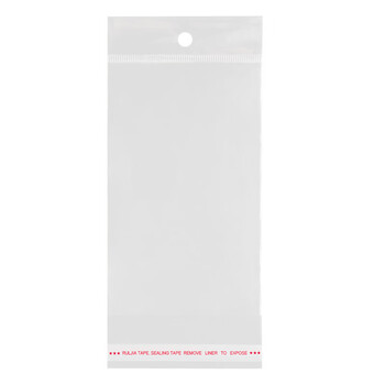 飞尔（FLYER）OPP珠光膜透明卡头袋 饰品包装自粘袋印刷塑料袋【26x40cm 100个/包】3包起批