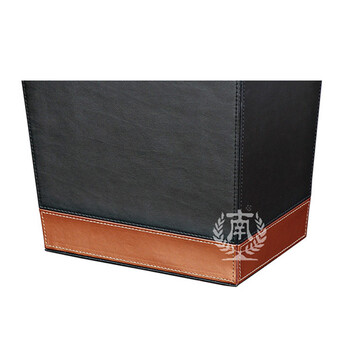 南 GPX-45K 南方套皮房间桶 配铁砂内桶 商用酒店宾馆客房垃圾桶 皮纹房间桶 果皮桶 内桶容量7.2升