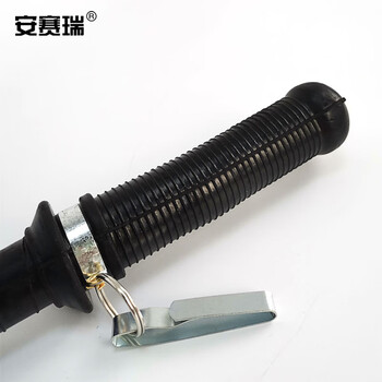 安赛瑞 防暴橡胶棍巡逻棍狼牙橡胶棒狼牙棍橡胶直棒安保执勤巡逻防身棍防暴防身橡胶棍12683