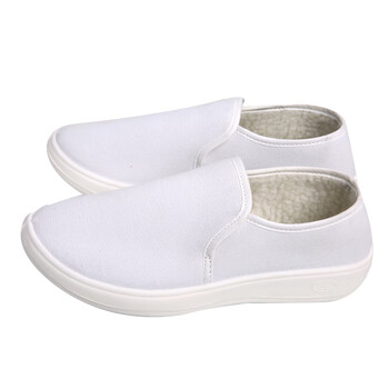 星工（XINGGONG）冬季防静电棉鞋 PU中巾棉鞋 无尘防尘鞋保暖型 白色PU底43码