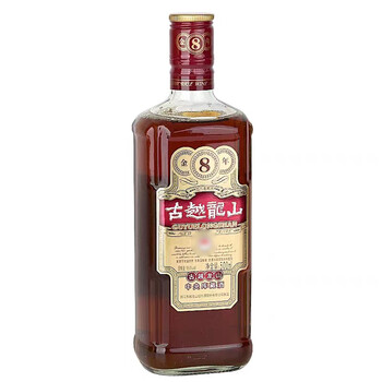 古越龙山 中央库藏 金八年 半干型 绍兴黄酒 500ml*6瓶 整箱装