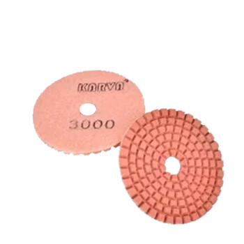 伽華（KARVA）JH-05 3000目圆形花岗岩水磨片 6片装 大理石 花岗石百洁垫 水磨片 抛光修边机圆形水磨片