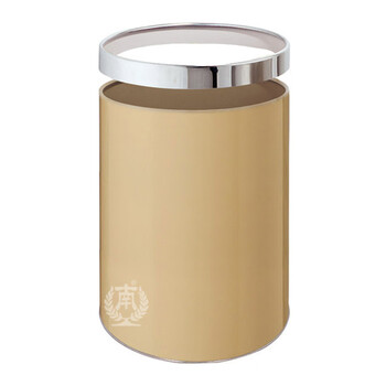 南 GPX-21 南方房间垃圾桶 中号杏色 商用酒店宾馆客房垃圾桶带活动钢圈 房间桶 果皮桶