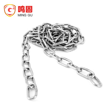 鸣固 304不锈钢链条 不锈钢链子牵引链金属链条 不锈钢铁链 3mm（起订量3）