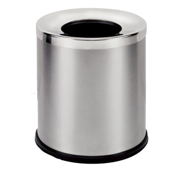 南 GPX-177A 南方圆形斜口不锈钢房间垃圾桶 厨房垃圾桶酒店宾馆客房桶 果皮桶