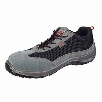 代尔塔/DELTAPLUS 301223 彩虹系列 SRC级防滑绝缘防刺穿透气安全鞋 黑红色 42码 1双  企业专享