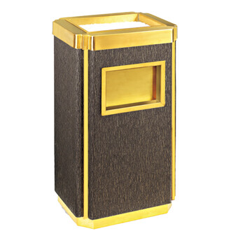 南 GPX-31D 金霸王南方座地烟灰桶 铜树皮纹 商场垃圾桶 酒店落地烟灰桶立式果皮桶商场垃圾筒