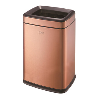 南 SF8-F01南方长方形房间桶 玫瑰金 商用酒店宾馆客房不锈钢垃圾桶 果皮桶 内桶容量8升