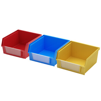 知旦 背挂式零件盒110*105*50mm壁挂式物料盒分类盒 600154 1号红