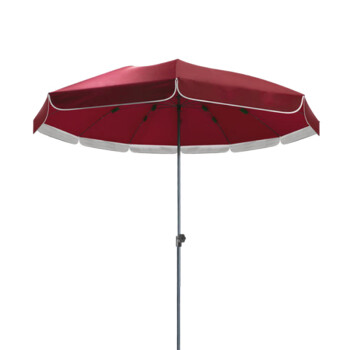 劳博士 LBS846 应急用大雨伞 遮阳伞摆摊沙滩广告伞 2.4米蓝色+银胶(有伞套带底座)
