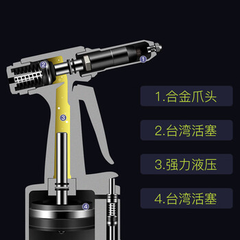 威马牌气动工具系列（WYMA）工业级气动铆钉枪拉钉枪拉铆钉抢拉铆抢抽芯铆钉机 WM-8225 