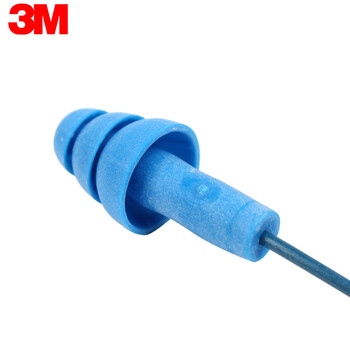 3M 340-4007带线隔音耳塞含可探测金属学习睡眠工业读书 340-4007带线耳塞 340-4007耳塞 定做 5副
