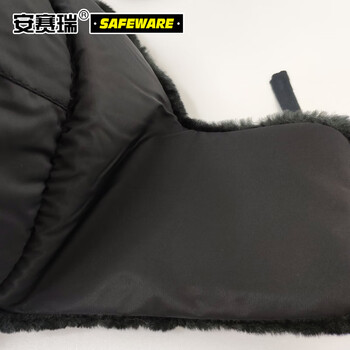 安赛瑞 雷锋防寒帽 冬季户外防风帽加厚加绒护耳帽 保暖帽 均码黑色 25557