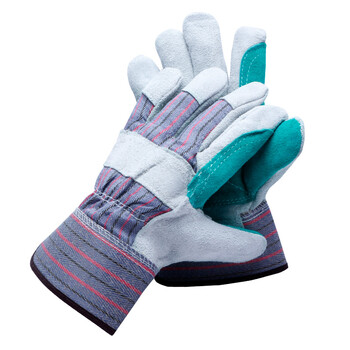 者也 3双电焊手套牛皮耐高温短款焊工焊接劳保手套手掌加固加托耐磨工作隔热防烫软牛皮