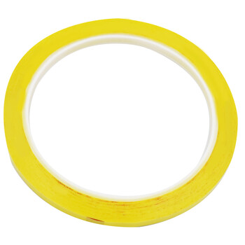 海斯迪克 5S桌面定位胶带 标识划线警示线（5卷）黄5MM*66M HKJD-12