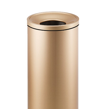 南 GPX-180C 南方废纸垃圾桶 香槟金 商用酒店宾馆客房不锈钢垃圾桶 果皮桶 房间桶 容量28L