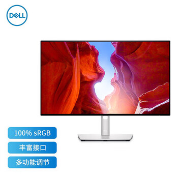 戴尔（DELL） U2422H 23.8英寸IPS广视角 微边框 全面屏 旋转升降 滤蓝光 商务办公娱乐 台机笔记本显示器