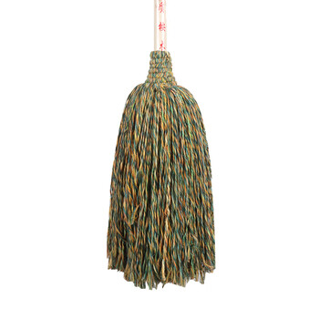 庄太太【加大圆头木杆蓝白】木杆棉线墩布拧水老式拖布