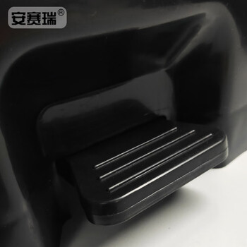 安赛瑞 双桶脚踏分类垃圾桶 加厚塑料环卫分类垃圾桶 户外商用办公可回收厨余其他干垃圾40L 带盖 绿灰 24399