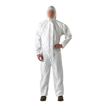 3M 白色带帽连体防护服防液体有限喷溅 白色 XL码 1件装 4510