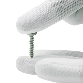 新越昌晖PU尼龙涂指手套 涂胶涂层劳保手套 耐磨防滑工地工作干活手套30副/M码 B11406